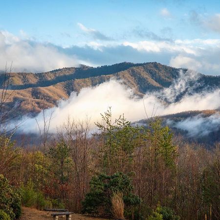 Real Log Cabin With Amazing Views, Hot Tub, Sauna, Games Gatlinburg Exteriör bild